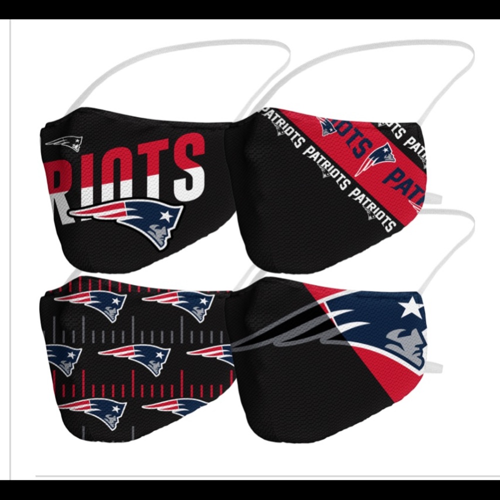 NFL Patriots face mask bundle